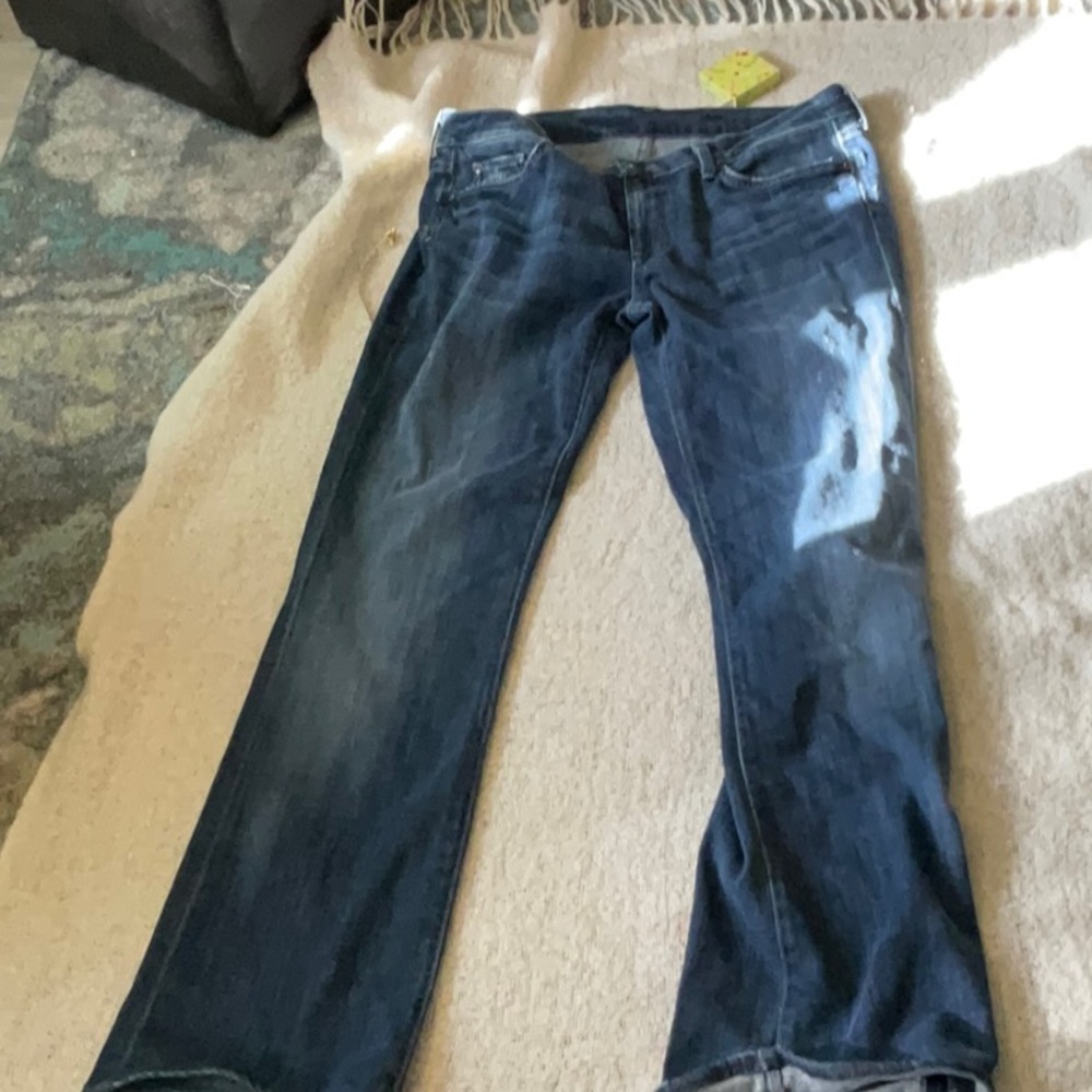 Citizens of Humanity Low Rise Flare Leg Medium Wash Y2K Style Jeans
